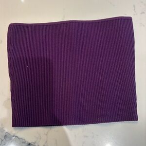 Babaton purple knit ribbed tube top